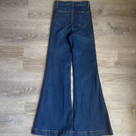 ROLLA'S Dark Blue Wide Leg Jeans - Picture 4 of 16